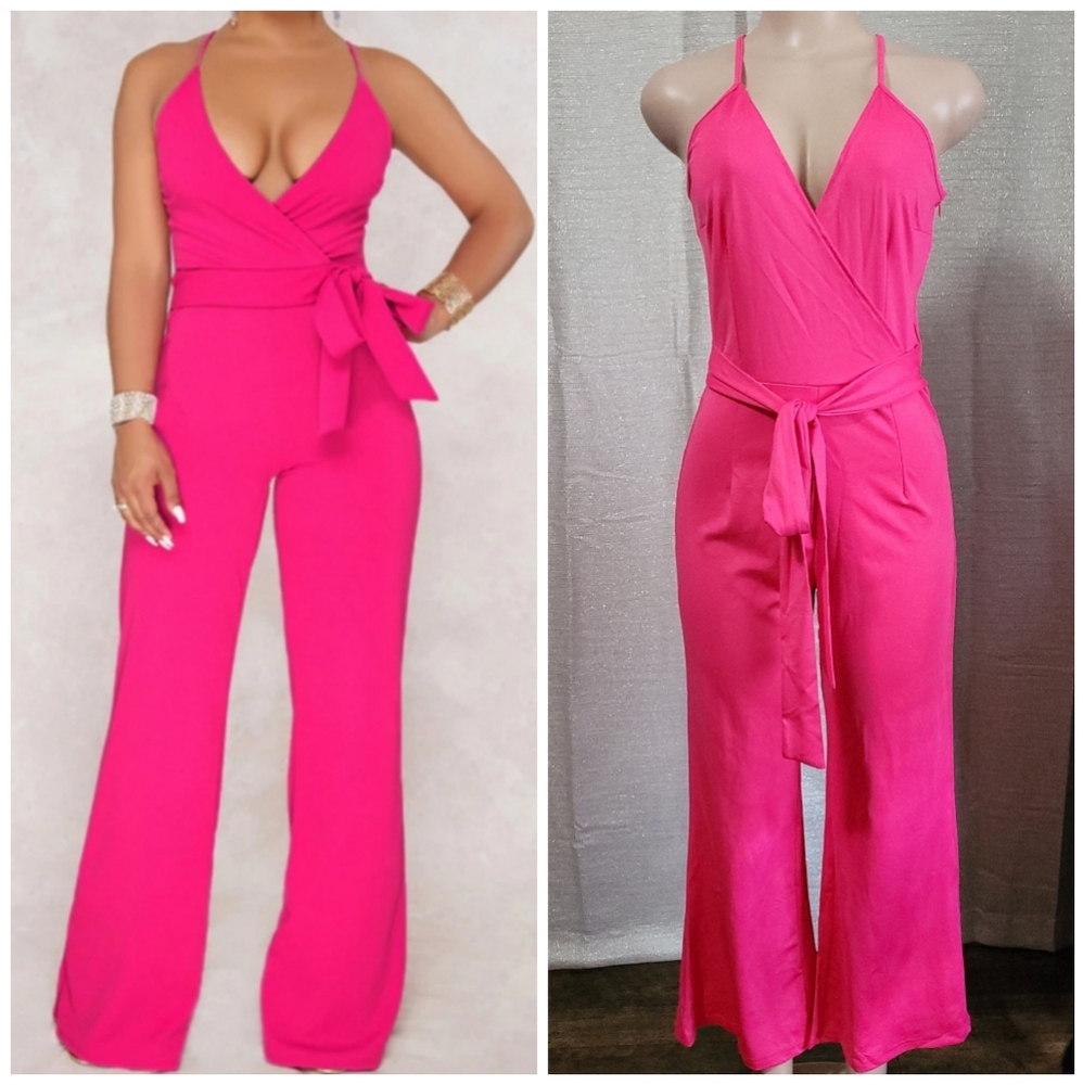 Fashion pink Jumpsuit new size S. Xl,2XL available. PRICE TODAY ONLY 🚨